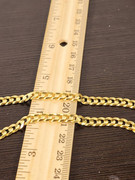 18k gold curb link chain_4