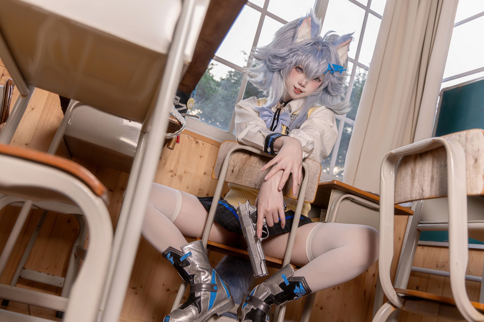 纸悦Etsu_ko《少女前线 PA-15》高校心跳物语 Cosplay 套图[51P-385M]插图4