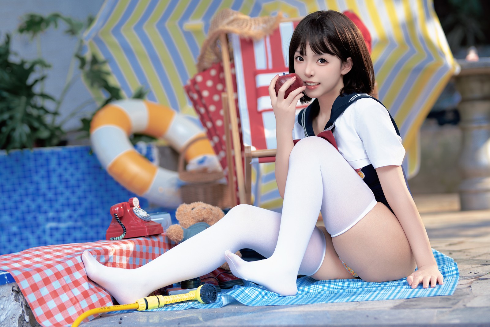 Bangni邦尼 – 反差 JK 泳装 Cosplay 写真集（97P-7V-841.3MB）插图