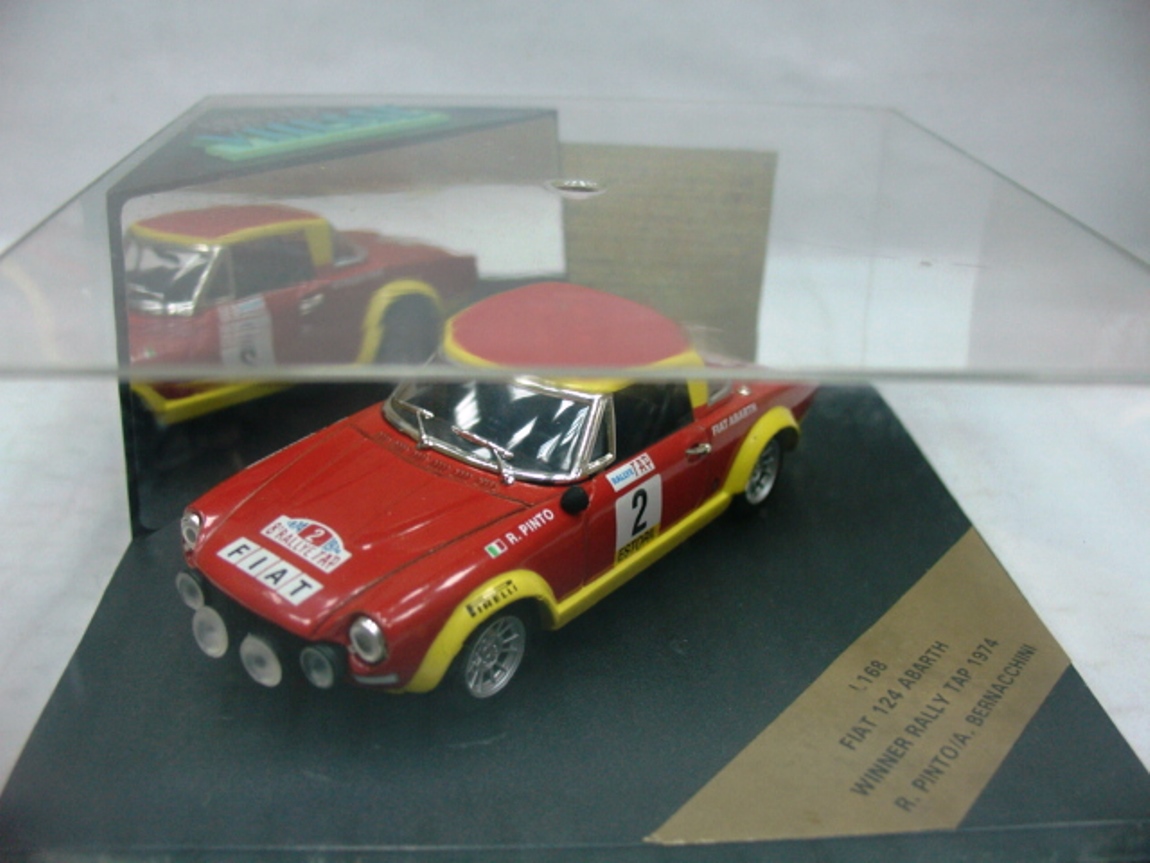 WOW EXTREMELY RARE Fiat 124 Spider CS1 Abarth Portugal 1974 1:43