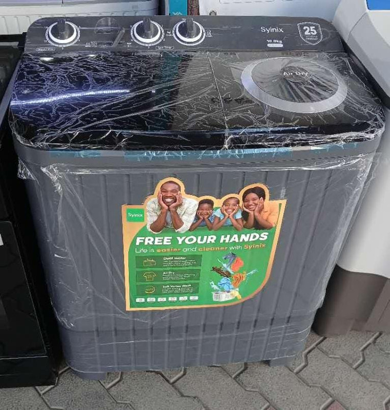 Syinix 10kgs top load twin tub washing machine
