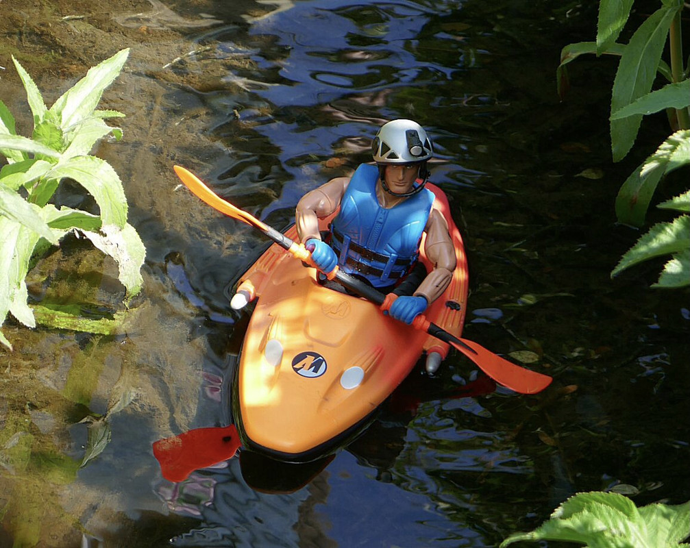 Action Man canoeing along a peaceful river until… IMG-1060-b