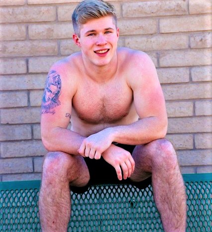 18YO Blonde Jock Troy Daniel Jerks Off