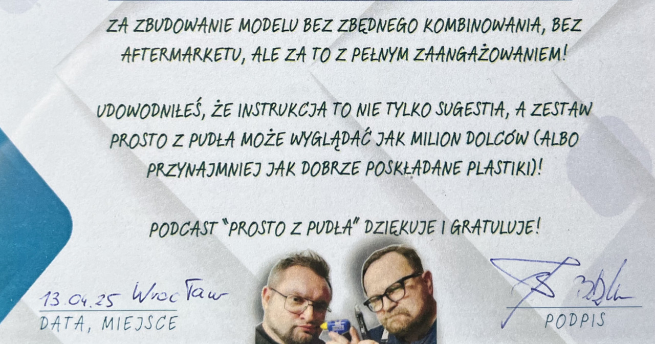 Nagroda od Prosto z pudła (szcegóły)