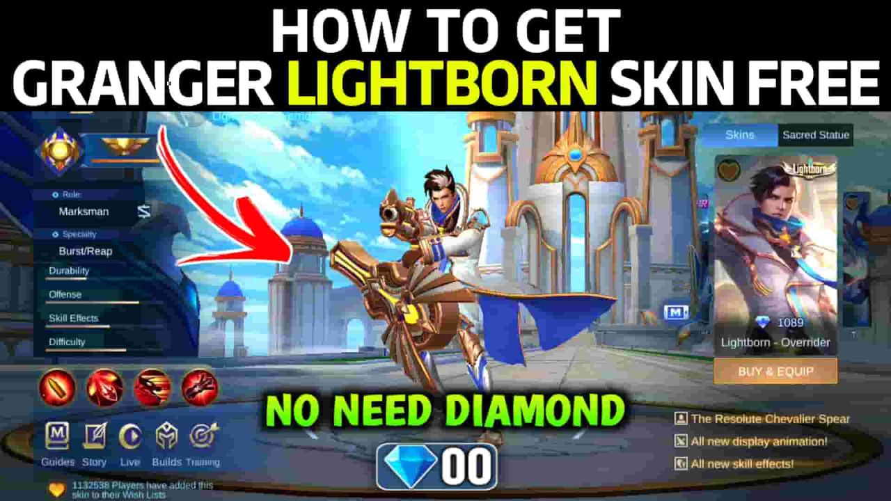 how to get free skin in mobile legends