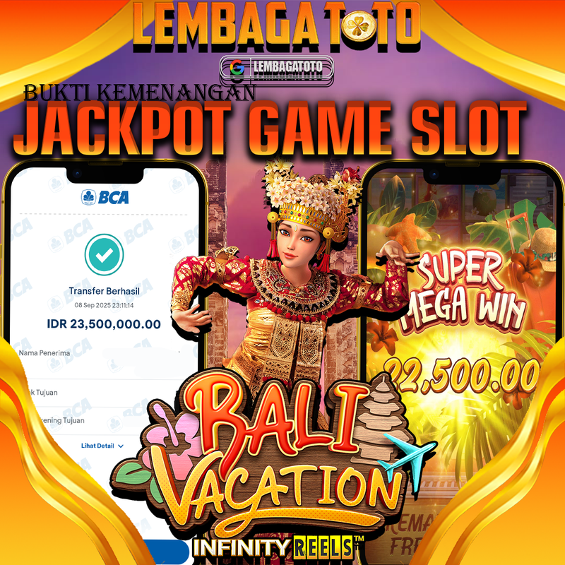 BUKTI JACKPOT 09 SEPTEMBER LEMBAGATOTO BALI VACATION  Rp.23.500.000,- LUNAS