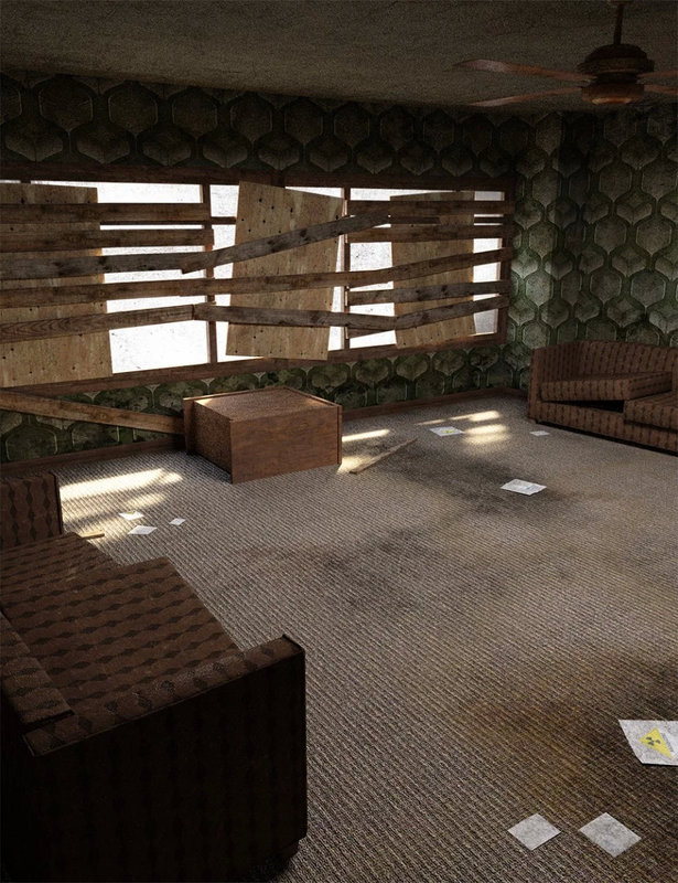 Post Apocalyptic Living Room