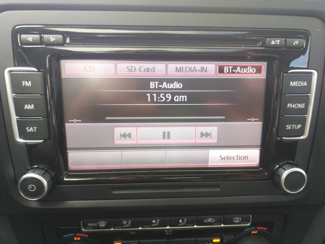 RCD 510 Bluetooth Audio Controls Grayed Out | VW Vortex - Volkswagen Forum