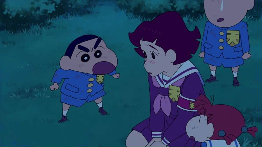 Crayon Shin-chan: Shrouded in Mystery! The Flowers of Tenkazu Academy 2021 BluRay [Hindi + Japanese] 480p, 720p ESub Screenshot