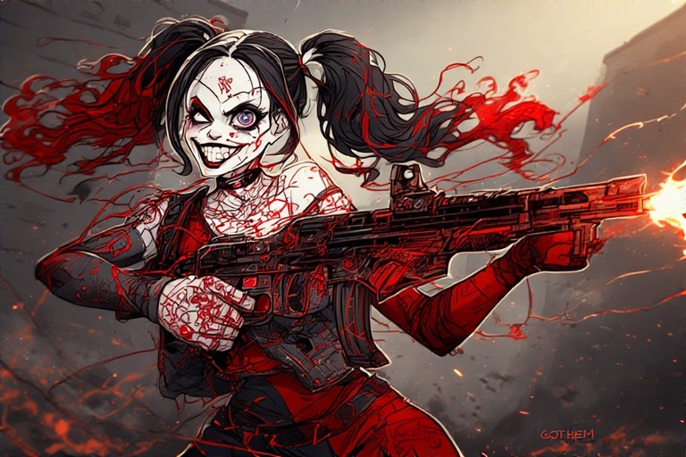 Playful-action-pose-Harley-Qui-4