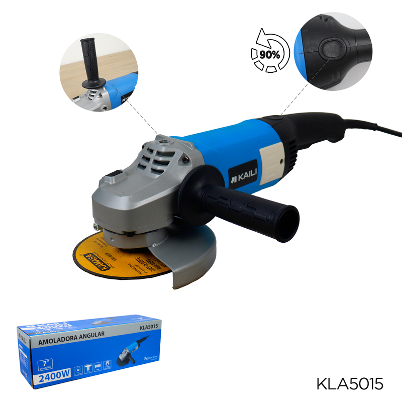 AMOLADORA ANGULAR 2400W 180MM KAILI