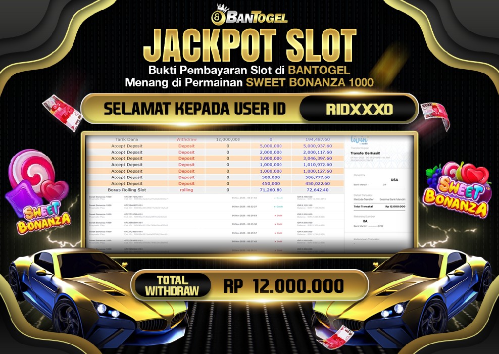 BUKTI JACKPOT LUNAS BANTOGEL