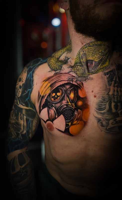Custom color realism tattoo by Minerva Tattoo Atelier in Rotterdam