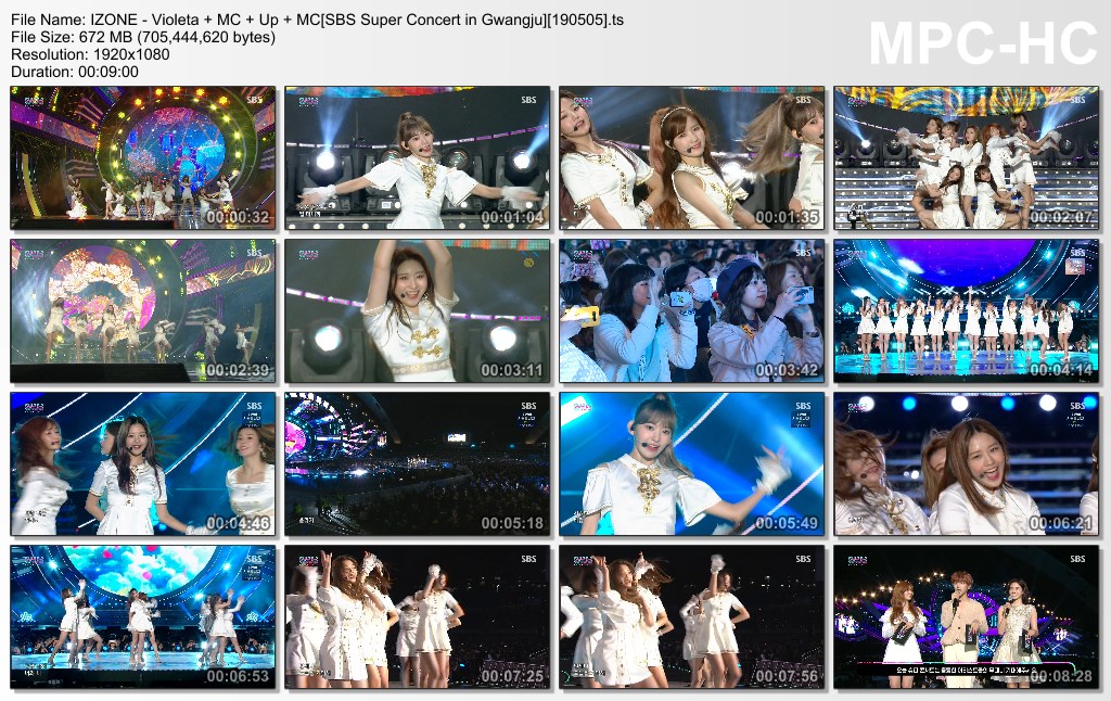 IZONE - Violeta   MC   Up   MC[SBS Super Concert in Gwangju][190