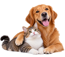 Happy pets and farm animals cared for by Critters Perk
