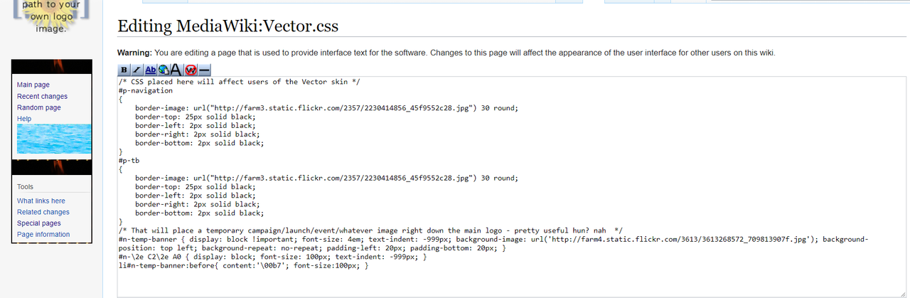 mediawiki sidebar edit mediawiki sidebar edit