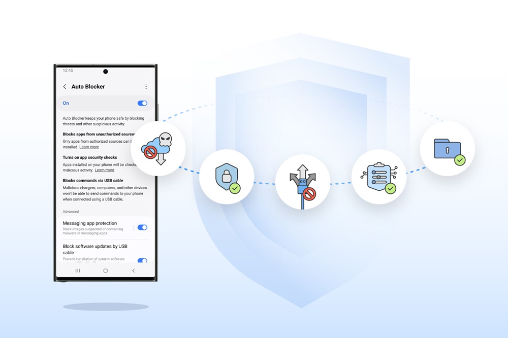 เปิดตัว Samsung Auto Blocker พร้อมใช้ใน One UI 6 คลิ๊กเดียวป้องกันการติดตั้งแอพดูเงินจากมิจฉาชีพ