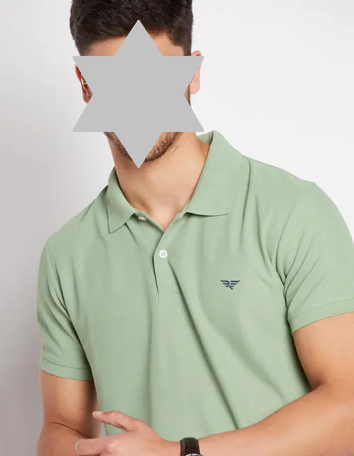 RISS Men's Cotton Half Sleeves Solid Polo T-shirt Color 2 (R306)