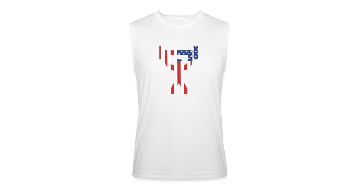 D Man Strong Man USA Premium Tank Performance Sleeveless