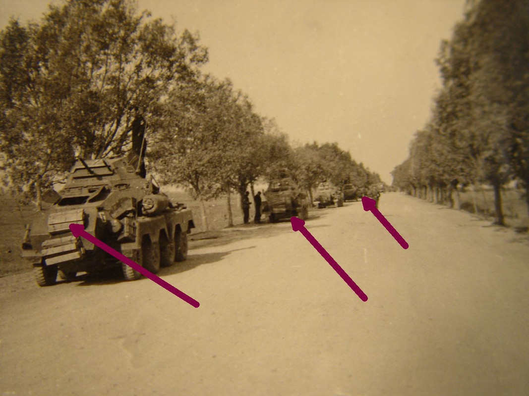 Foto, Panzerspähwagen Sd.Kfz. 231 mit Rammschild