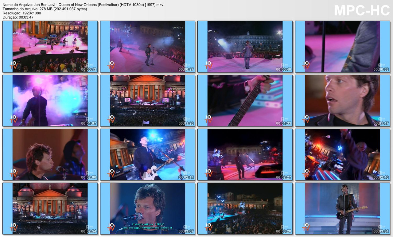 Jon Bon Jovi - Queen of New Orleans (Festivalbar) (HDTV 1080p) [01.09.1997]