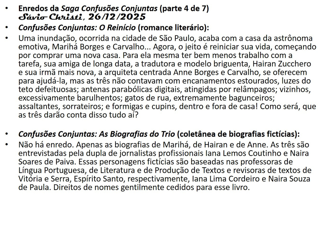 20 Enredos da Saga Confusões Conjuntas e da Saga Contínuas Confusões Conjuntas (parte 4 de 7)