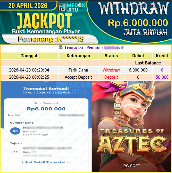 jackpot-permainan-slot-pg-soft-treasures-of-aztec-rp-6000000-dibayar-lunas-di-medokjitu
