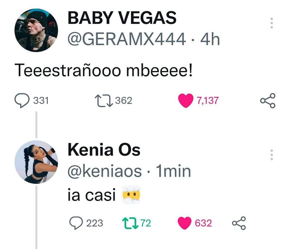 Kenia Os y Gera MX derrochan amor en redes sociales