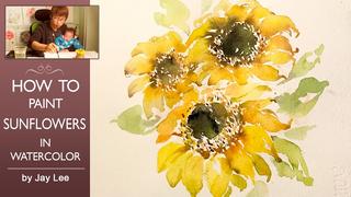 How to Paint a Sunflower in Watercolor
