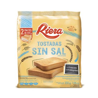 5444 | Tostadas De Mesa Riera X 200 Grs - Sin Sal