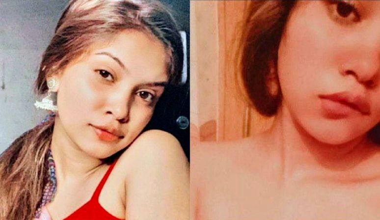 Cute girl showing her boobs leaked snap Latest