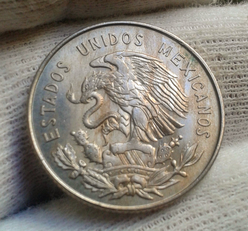 ¡¡Pico abierto!! Variante de los 25 Centavos de 1966. México. Polish-20200728-223959211