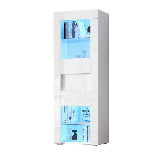 Vitrine haut sur fond blanc