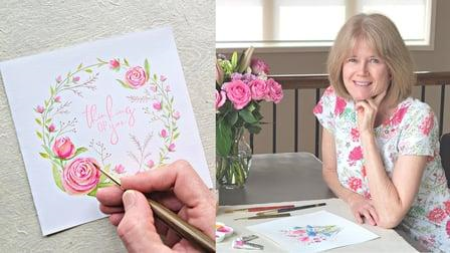 Paint A Simple Rose In Watercolor: Create Your Own Beautiful Greeting Card