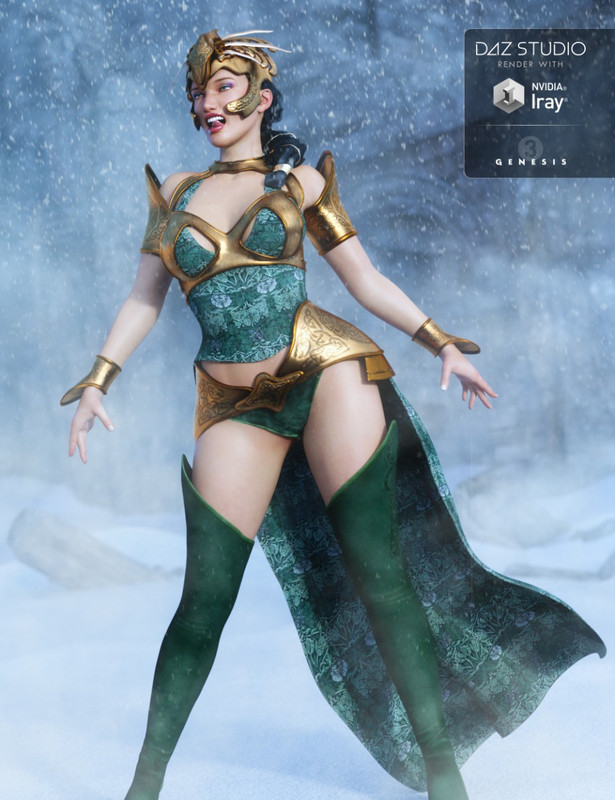 Valkyrie Outfit for Genesis 3 Female(s)