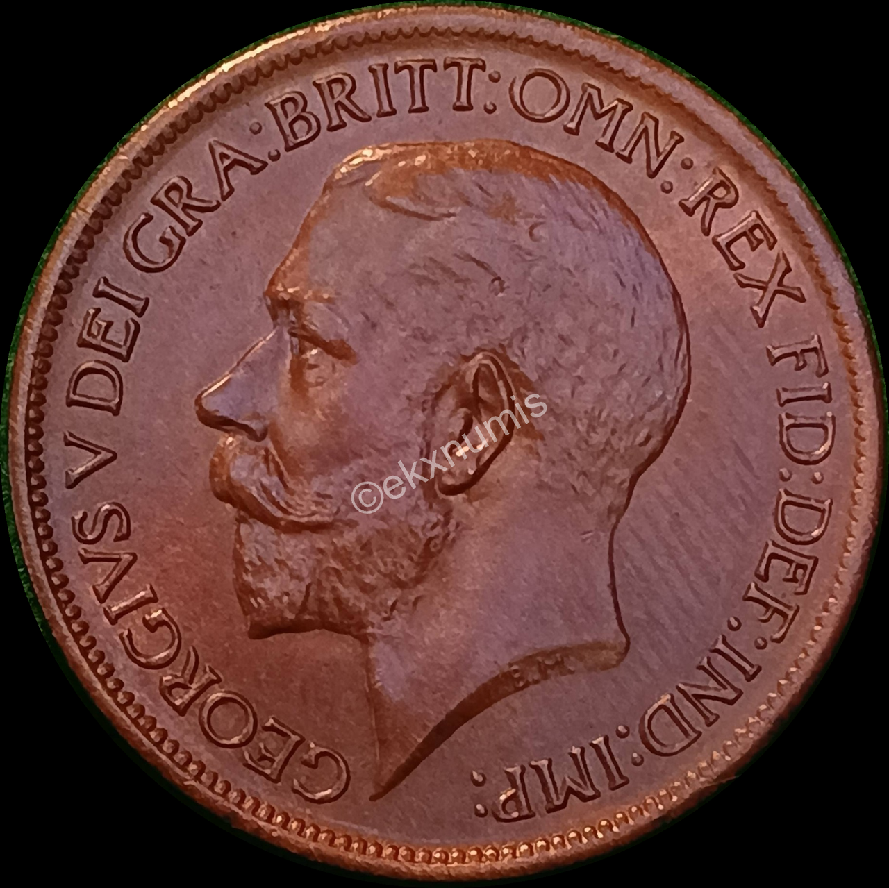 1922 Halfpenny Obverse 1