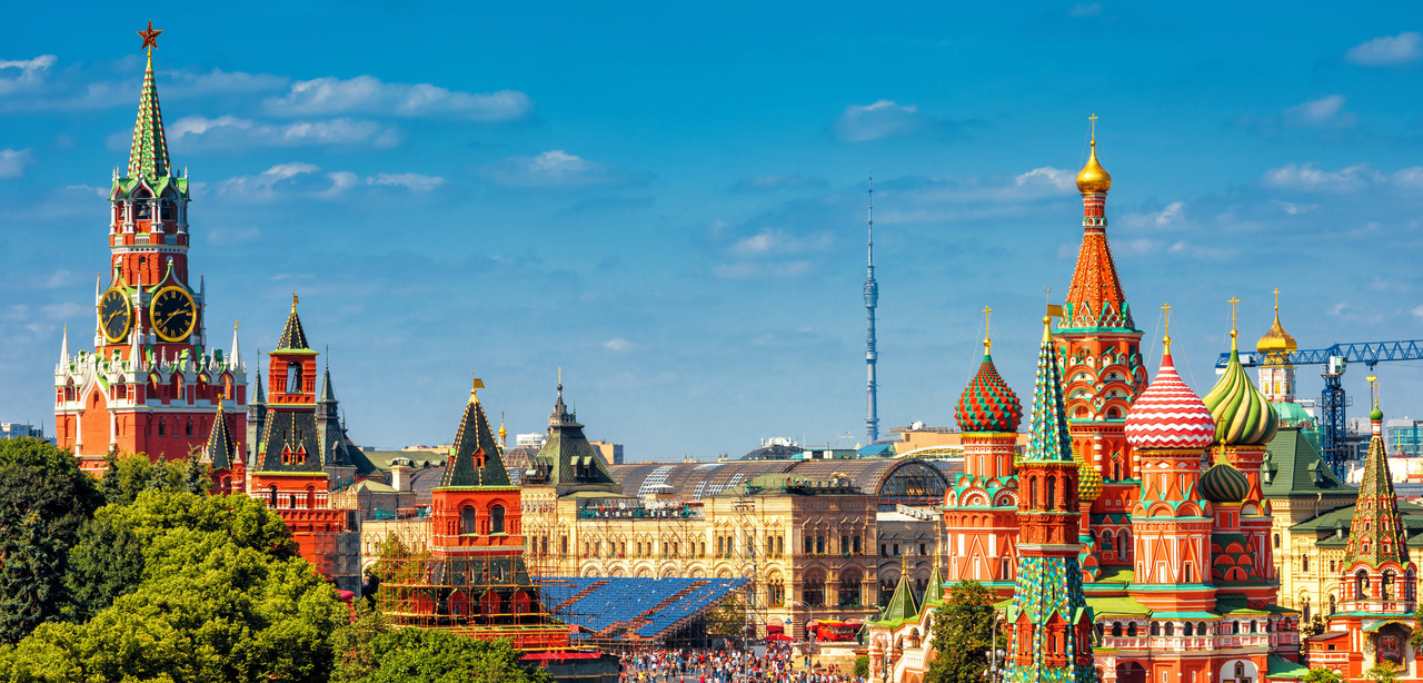 Uitzicht Moskou Rusland