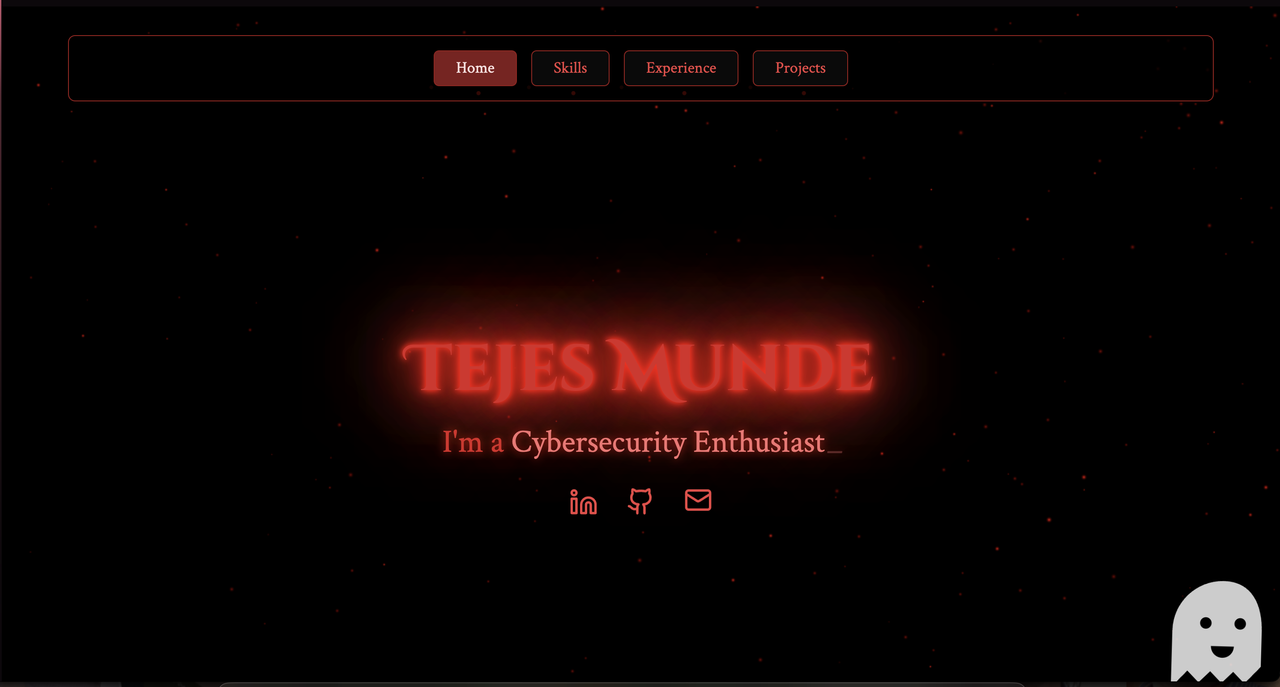 A Horror Themed Portfolio