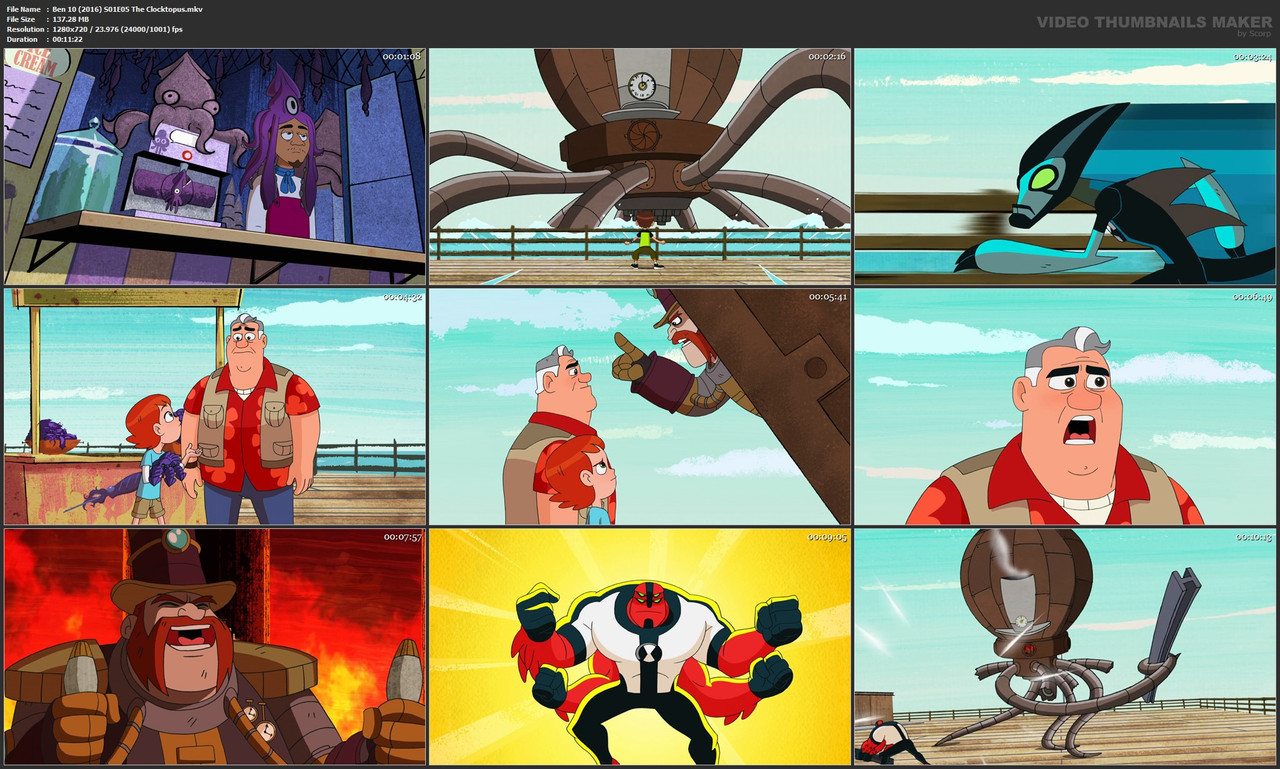 Ben 10 (2016) S01E05 The Clocktopus.mkv
