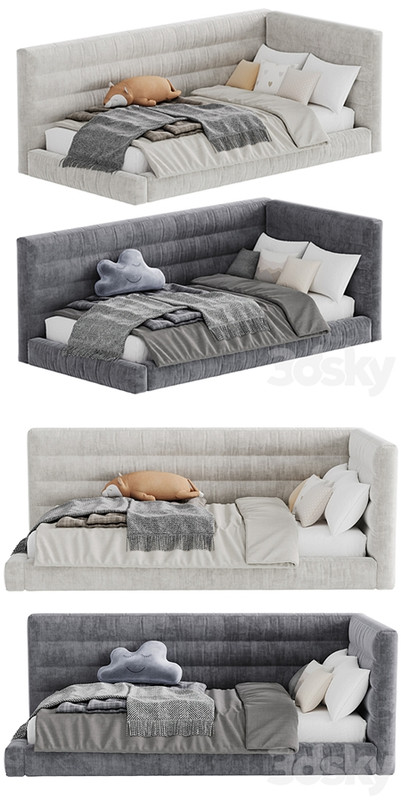 Hudson Upholstered Corner Bed 7