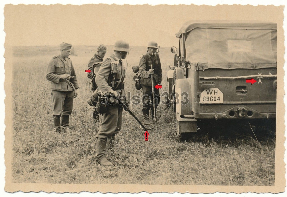 Pioniere Minensuchgerät  Einheits PKW Kennung Ne