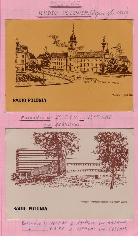 QSL R.VARSOVIE - R.POLONIA QSL-R-POLONIA-80-81