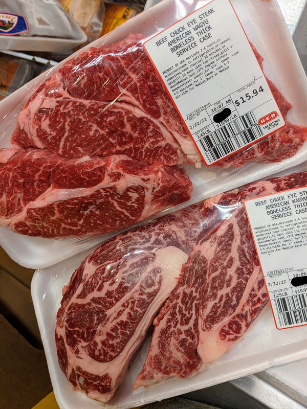 HEB Steaks Food and Drink