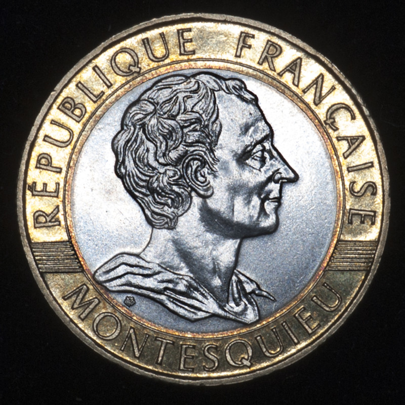 10 francos Francia 1989. Montesquieu. PAS6887