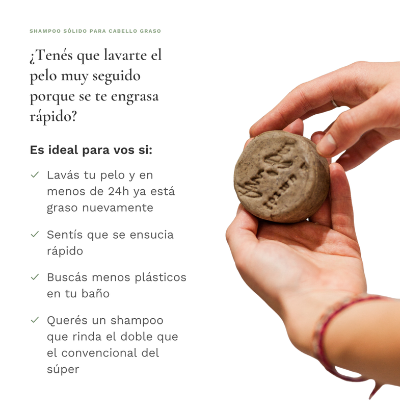 Shampoo s&oacute;lido para cabello graso &mdash; &iquest;es ideal para vos?