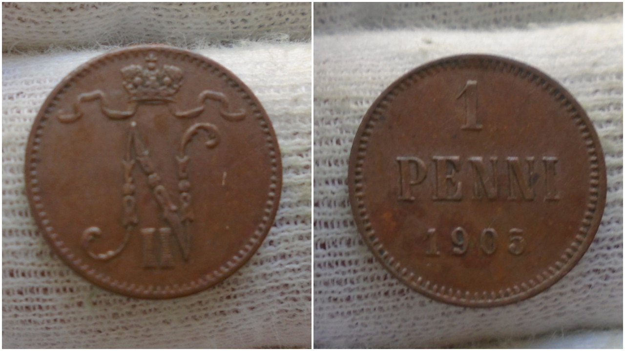 ¡¡Enanas!! 1 Penni 1905. Finlandia. Polish-20200229-154237160