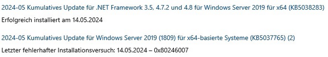 Update KB5036896 scheitert mit Error 0x800f0982 