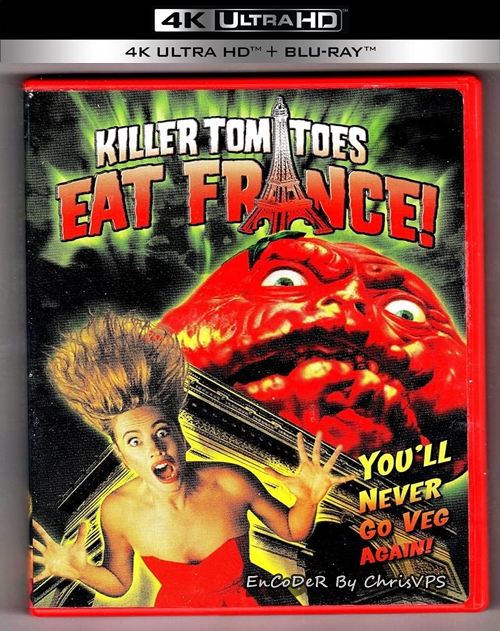 Krwiożercze pomidory atakują Francję / Killer Tomatoes Eat France! (1991) MULTI.HDR.2160p.BluRay.PCM.AC3-ChrisVPS / LEKTOR AI i NAPISY