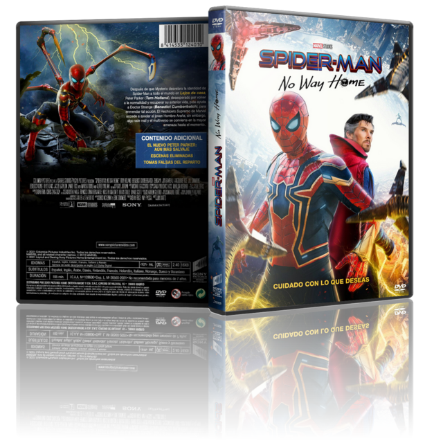 Portada - Spider-Man, No Way Home [Dvd9Full] [Pal] [Cast/Ing/Ru] [Sub:Varios] [Fantástico] [2021]