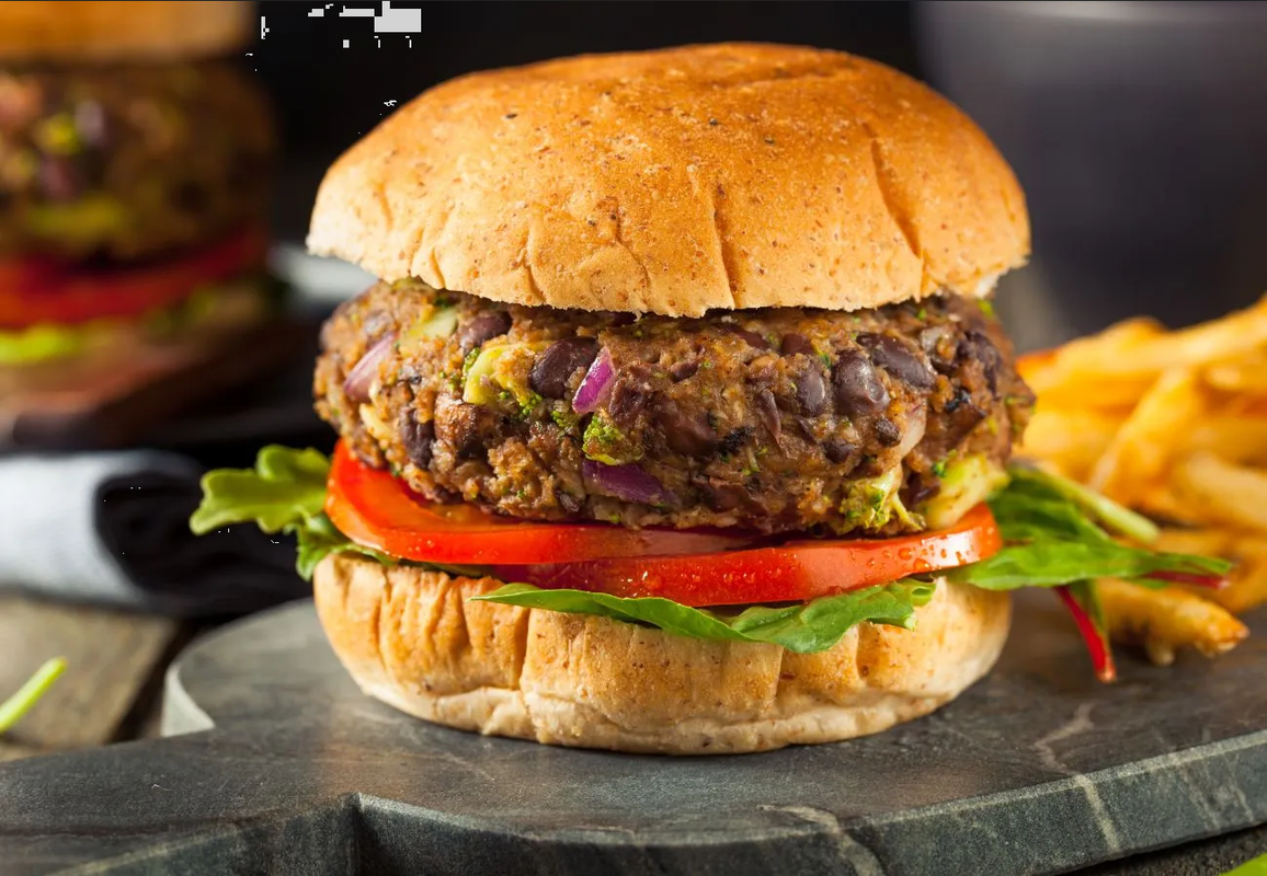 ¿Hamburguesa vegetariana? Prueba esta receta ligera con frijoles negros